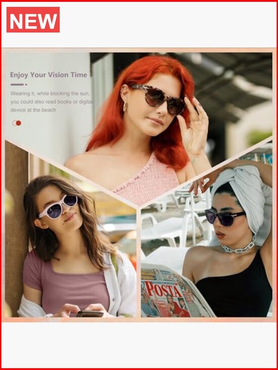 Bifocal Reading Sunglasses with UV400 Protection, 2 Pack